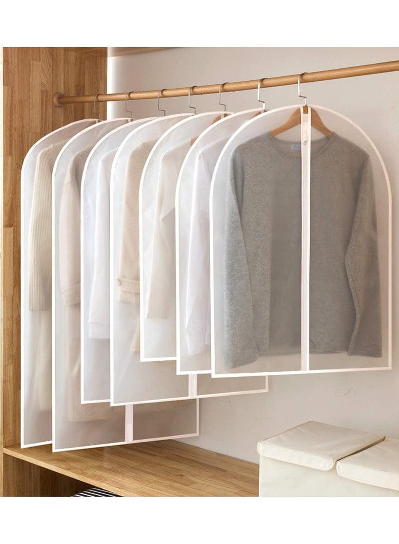 CityRiya-Long Garment Bag Suit Bag 8 Pcs 60*80cm Garment Cover Bag for Hanging Clothes Long Dress Bag Covers Dustproof Garment Cover Bag Clothes Cover Bags Protector for Closet Storage Coats, Robe, Shirts, Dress  - Image 2