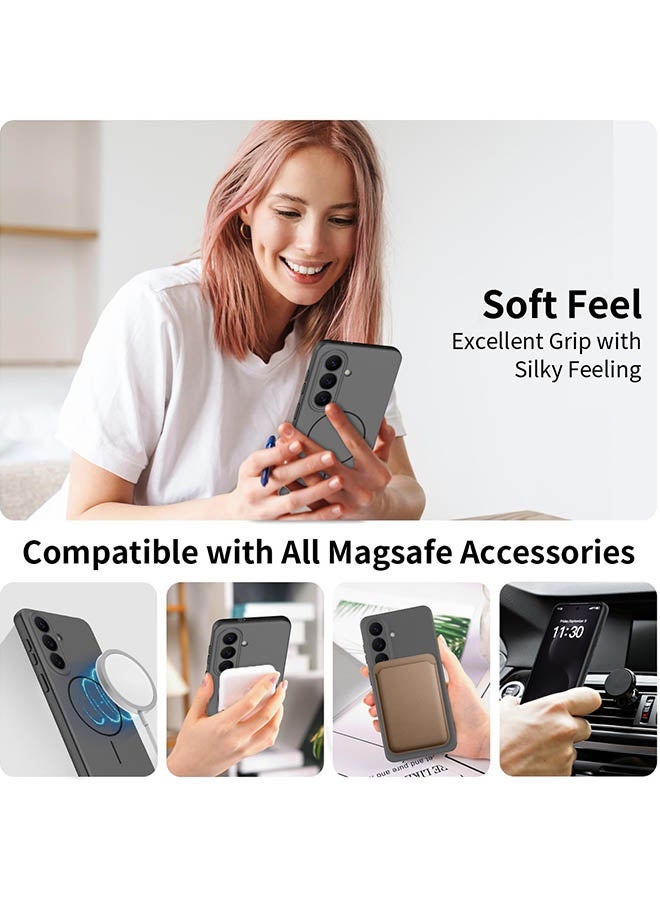 Magnetic Case for Samsung Galaxy S26, [MagSafe Compatible Design][Military-Grade Drop Protection][Upgraded Camera Protection][Lanyard Holes Design] Premium Silicone Drop Protection Phone Case for Galaxy S26 6.3 inch, Black - Image 4
