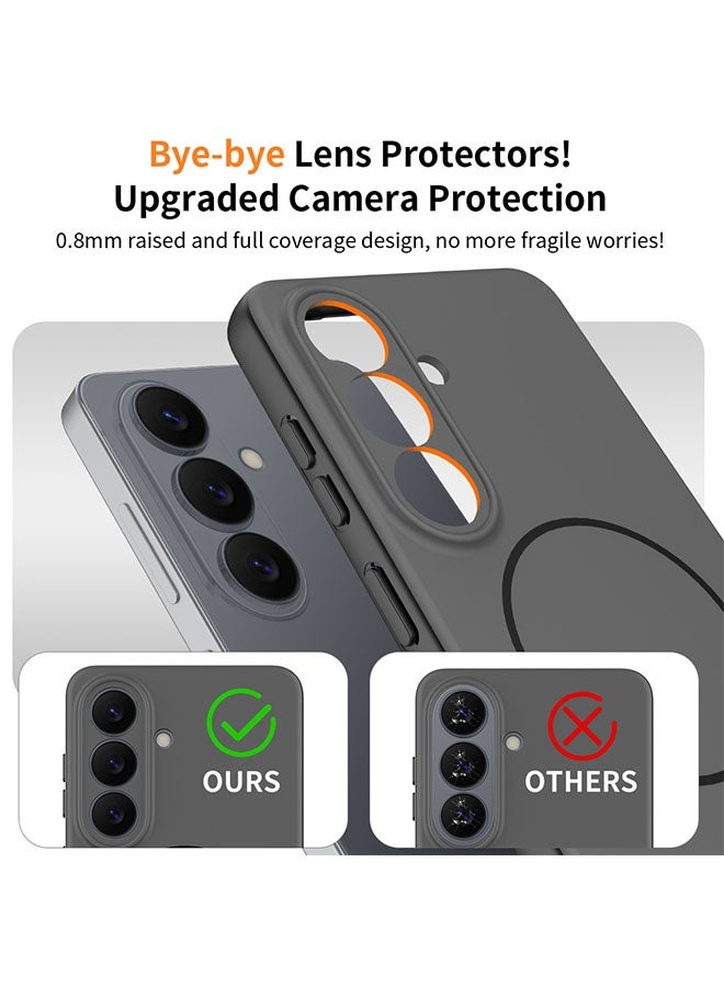 Magnetic Case for Samsung Galaxy S26, [MagSafe Compatible Design][Military-Grade Drop Protection][Upgraded Camera Protection][Lanyard Holes Design] Premium Silicone Drop Protection Phone Case for Galaxy S26 6.3 inch, Black - Image 2