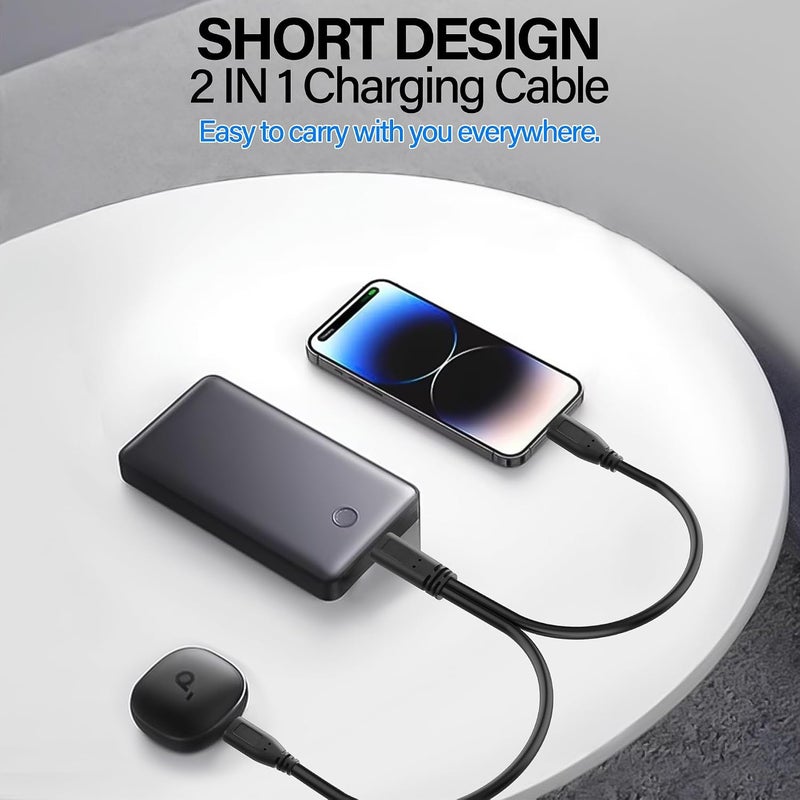 KASTWAVE 2-in-1 USB Type C Splitter Charging Cable, 3A Fast Charging, USB C to Double USB C Port, Compatible with Cell Phones Tablets and More, 1FT/30Cm - Image 5