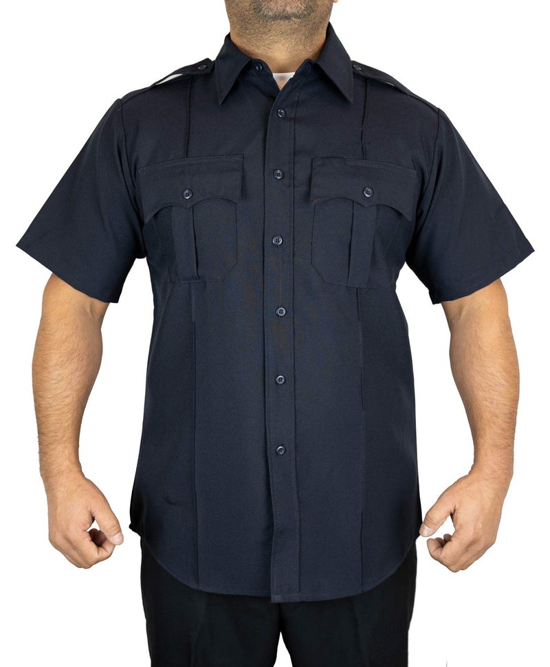 First Class Short-Sleeve Uniform Shirt L Navy Blue - Image 2