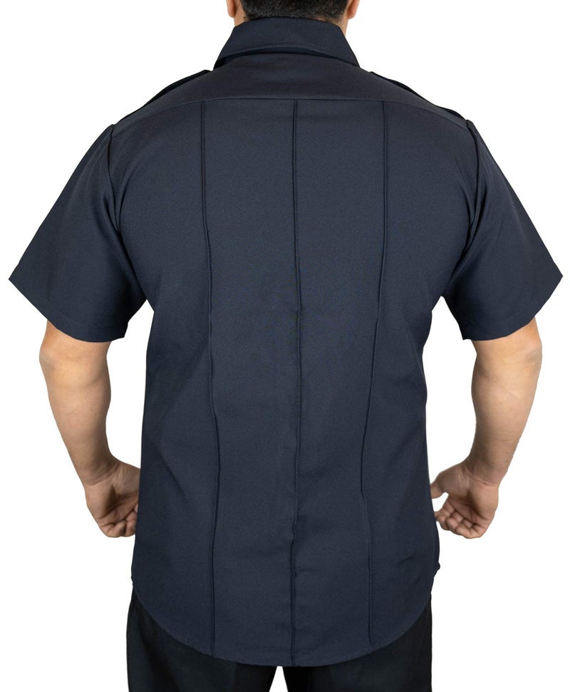 First Class Short-Sleeve Uniform Shirt L Navy Blue - Image 4