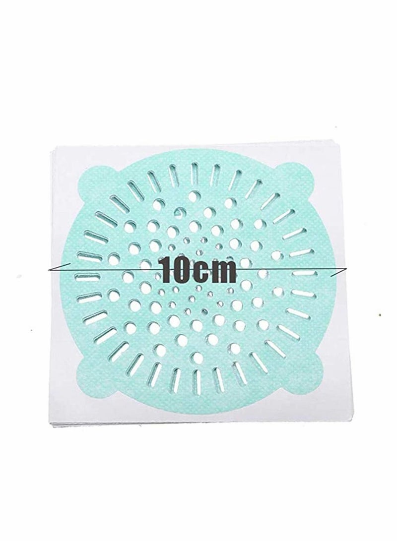 NIBEMINENT 10 pcs Disposable Shower Drain Strainer Bathtub Sink Stopper Hair Trap Catcher Sticker Strainers Protectors Cover for Floor Laundry Kitchen Bathroom - Image 5