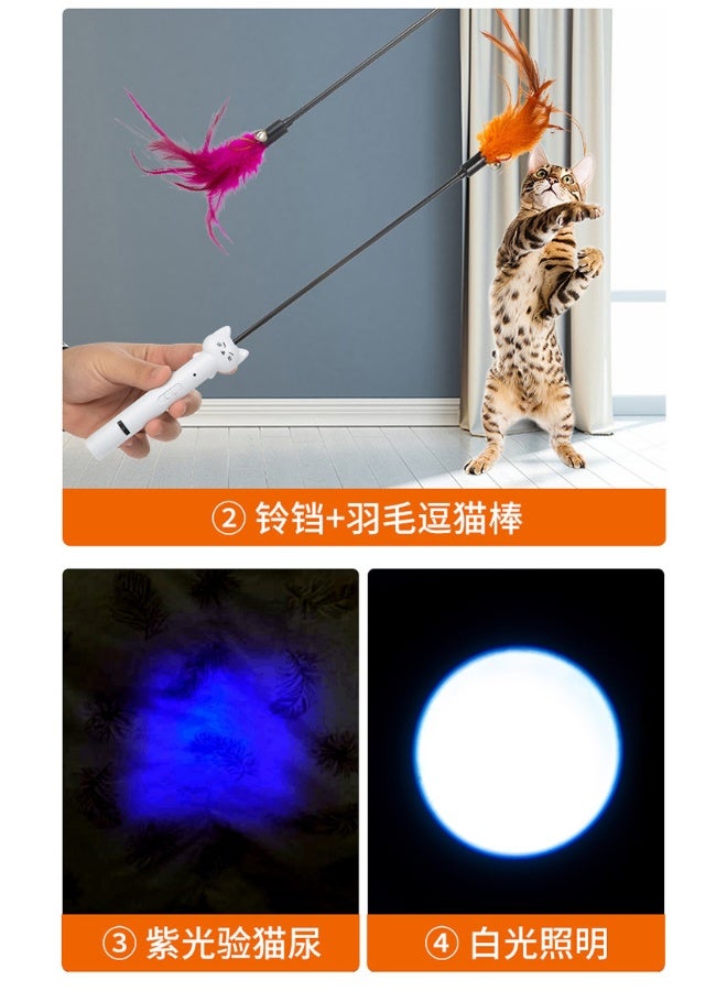 Pet Toy Laser Cat Wand with Multiple Patterns Infrared USB Charging - Image 3