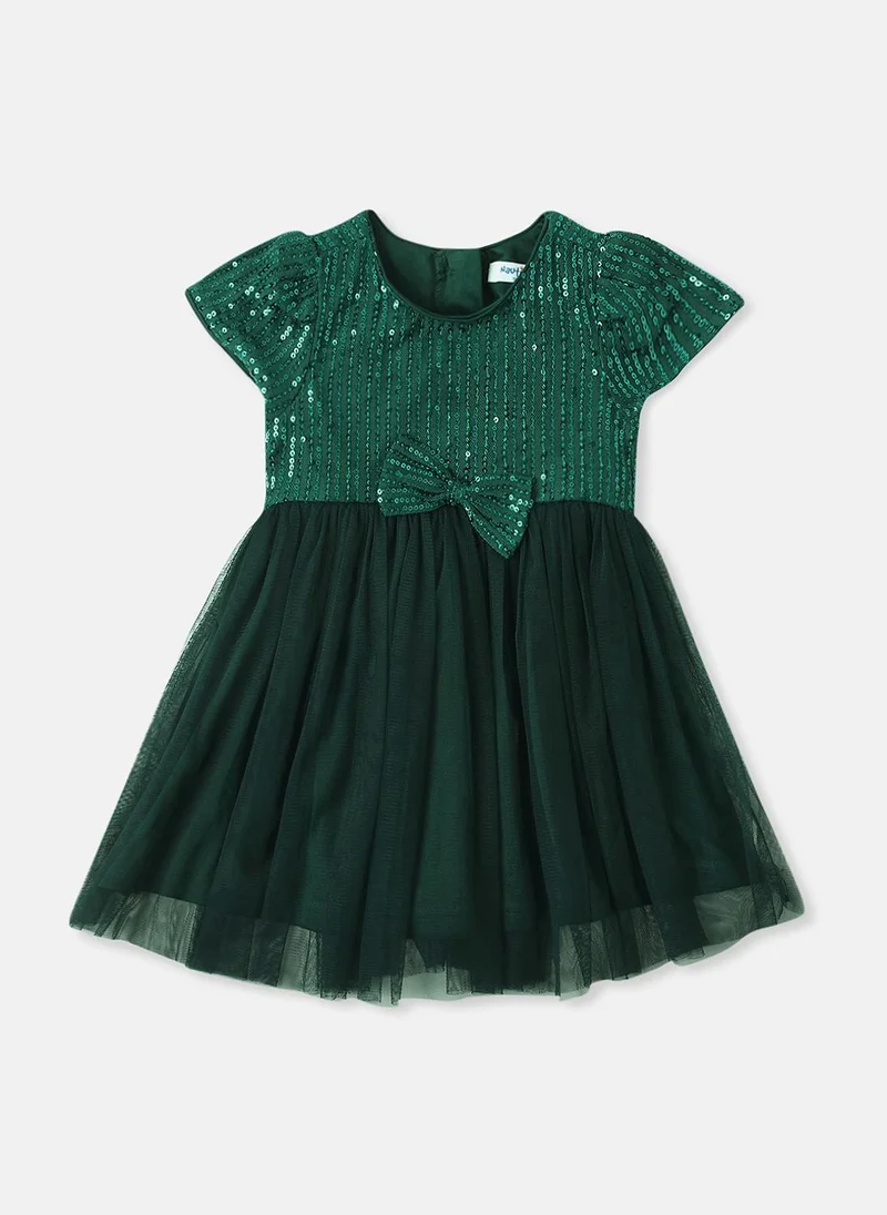 Nautinati Nautinati Girls’ Sequin Party Dress with Sling Bag