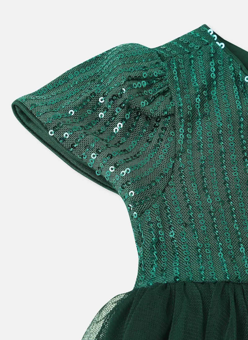 Nautinati Sequin Bodice Tulle Dress