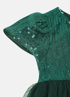 Nautinati Nautinati Girls’ Sequin Party Dress with Sling Bag  - Image 5