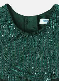 Nautinati Nautinati Girls’ Sequin Party Dress with Sling Bag  - Image 4