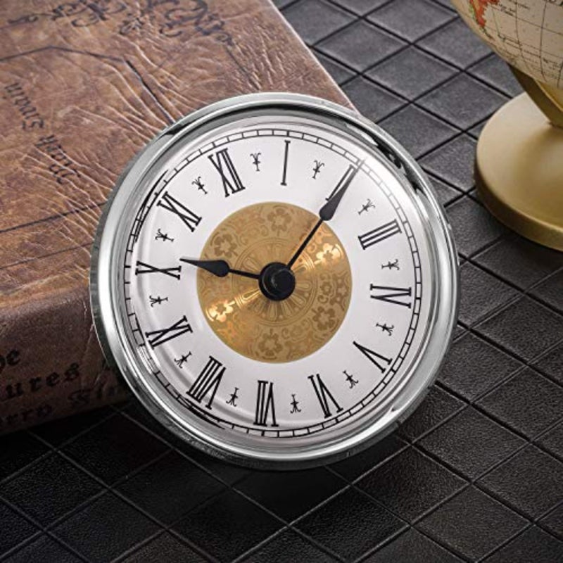 3-1/8 Inch 80 mm Clock Insert with Roman Numeral, Quartz Movement - Image 4