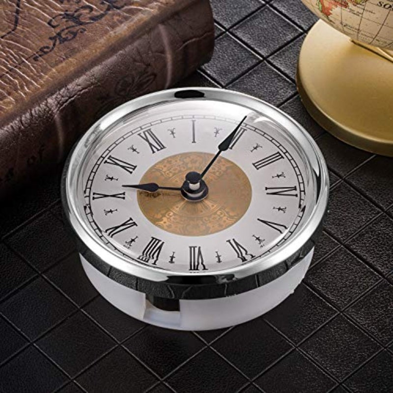 3-1/8 Inch 80 mm Clock Insert with Roman Numeral, Quartz Movement - Image 5