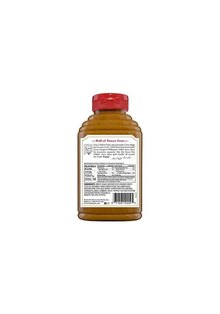 Beaver Sweet Hot Mustard, 13 Ounce Squeeze Bottle (Pack of 6) - Image 3