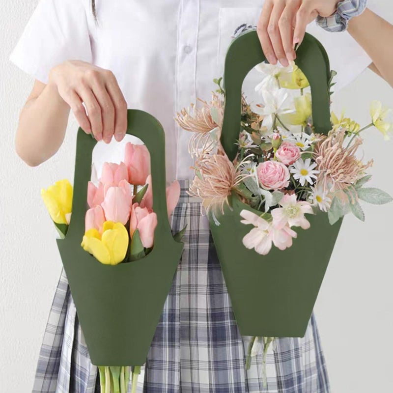 Tergy 40Packs Kraft Paper Flowers Gift Bags Hanging Bouquet Wrapping Bags For Home Decoration (14Inches) (40) - Image 3