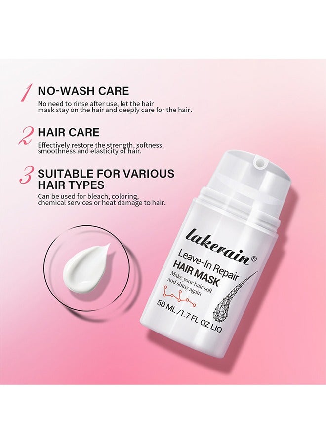 Leave-In Repair Hair Mask, Restores Dry And Damaged Hair, 50ml - Image 3