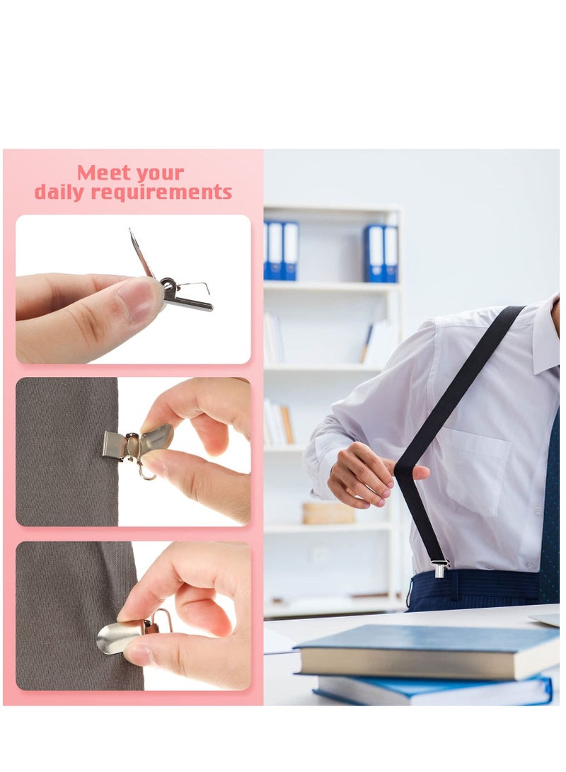 KASTWAVE 100 Pieces Metal Pacifier Suspender Clips Straps Holder Fasteners Clips Baby Pacifier Suspender Snap Heavy Duty Fasteners Clips for Making Pacifier Holders Bib Bed Sheet Fasteners Toy Clip - Image 5