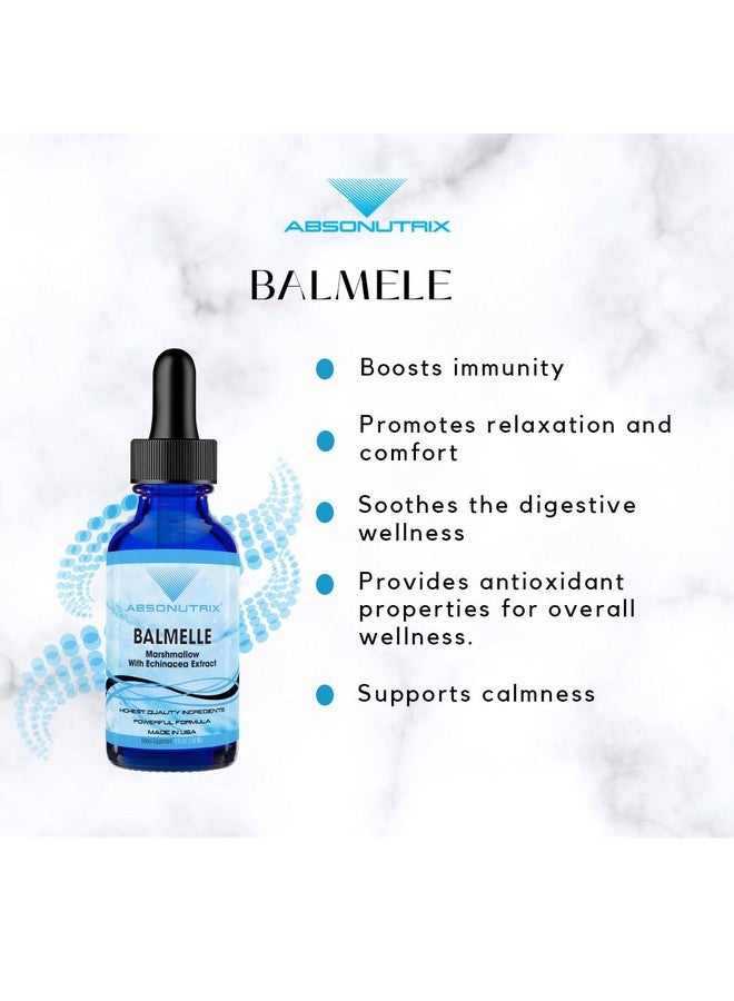 Absonutrix Balmele, 390 mg, 4 FL OZ Liquid, 302 Servings, Made in USA, Plant-Based Ingredients, Echinacea, Marshmallow Root, Gluten-Free, Non-GMO - Image 4