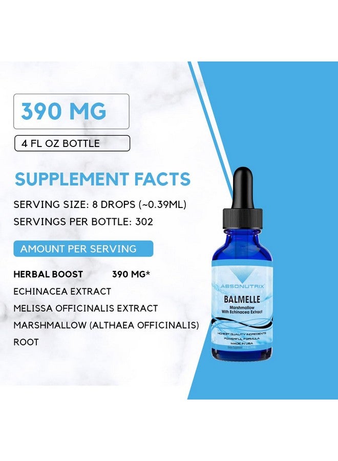 Absonutrix Balmele, 390 mg, 4 FL OZ Liquid, 302 Servings, Made in USA, Plant-Based Ingredients, Echinacea, Marshmallow Root, Gluten-Free, Non-GMO - Image 2