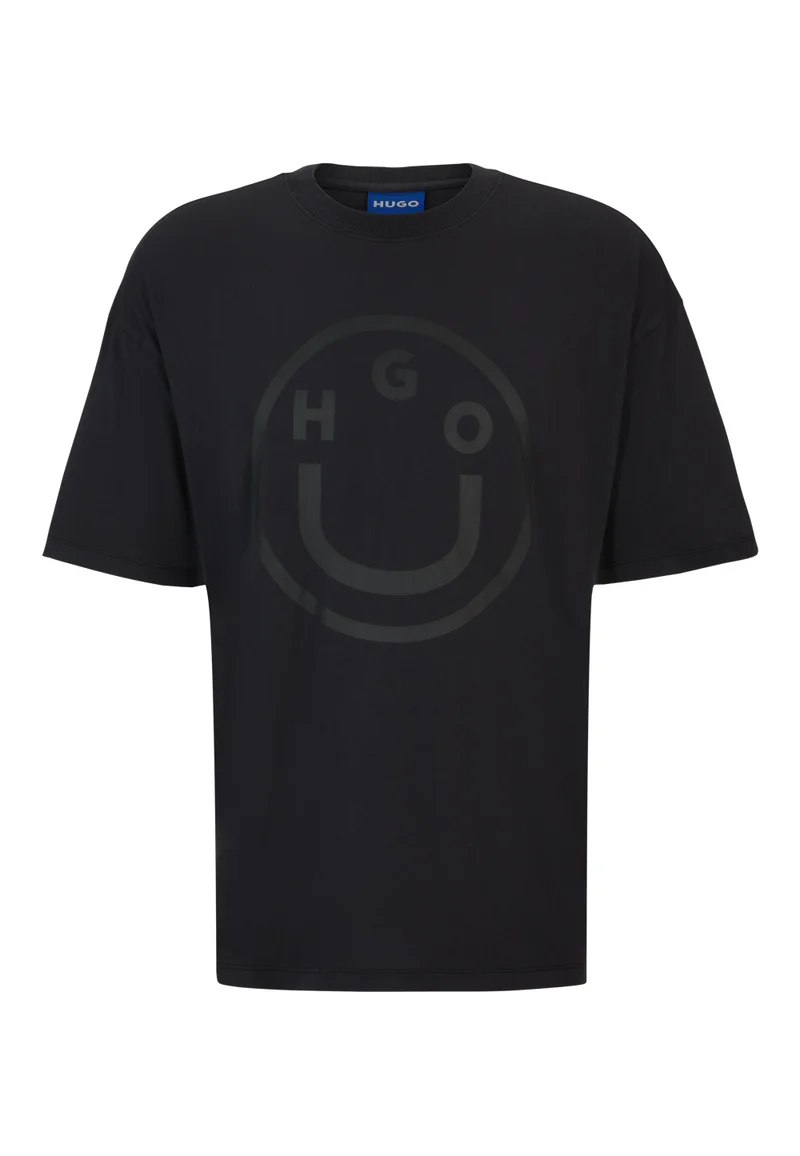 HUGO Oversized-fit T-shirt in cotton with new-season logo