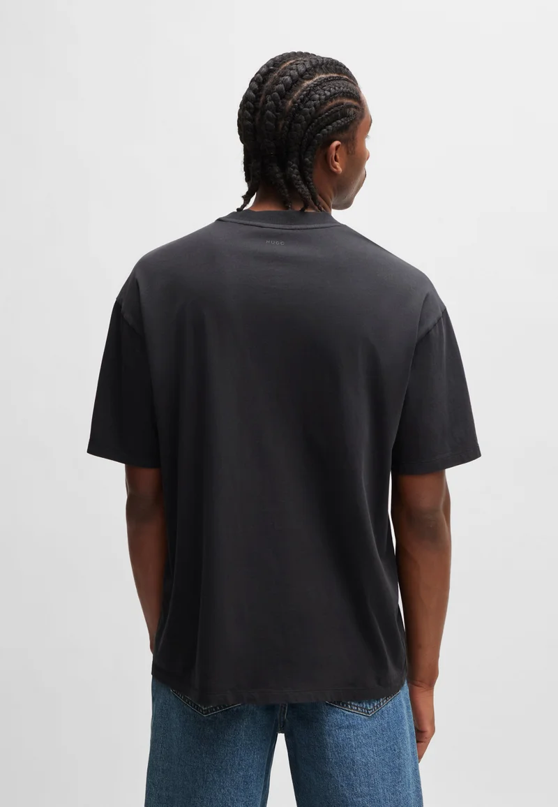 هوجو Oversized-fit T-shirt in cotton with new-season logo