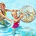 Civaner 6 Pcs Summer Gold Inflatable Glitter Beach Balls 24 Inch Large Sparkly Confetti Swimming Pool Balls Sequins Clear Floatable Blow up Balloon Toys for Wedding Baby Shower Birthday Party Favor - Image 4