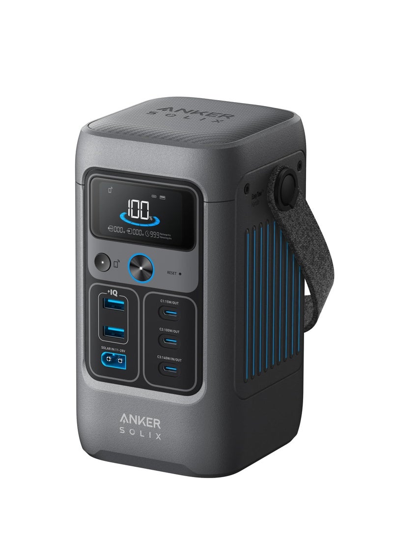 Anker SOLIX C200 DC Power Bank Station (60,000mAh), 192Wh Portable Power Station, LiFePO4 Battery, 200W Solar Generator, For Outdoor Camping, Traveling, and Emergencies (Optional Solar Panel)  - Image 1