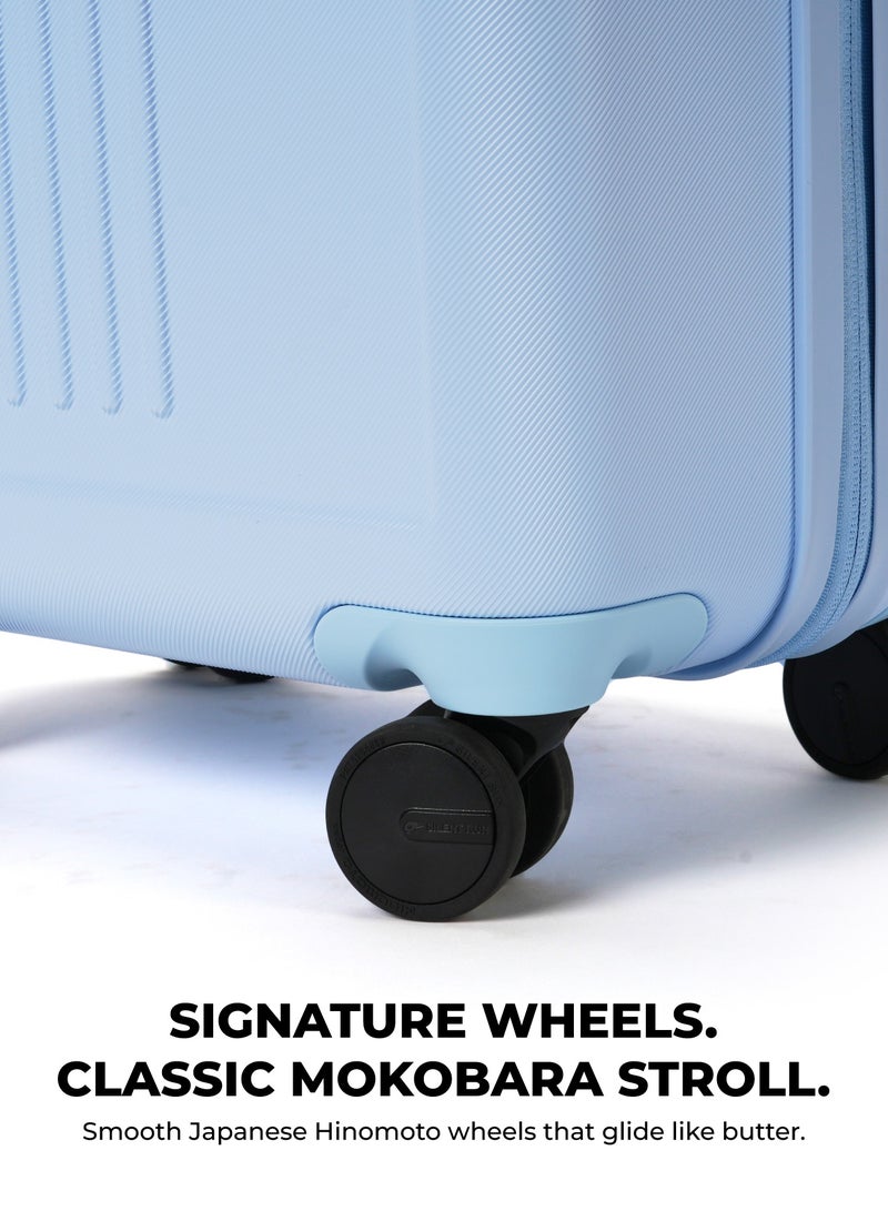 Mokobara The Transit Wave Cabin - Lightweight Polycarbonate Material | Shy Blue, Blue - Image 3