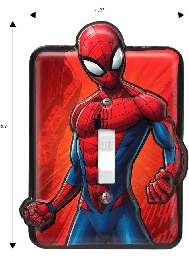Open Road Brands Marvel Spider-Man Metal Light Switch Plate - Image 4