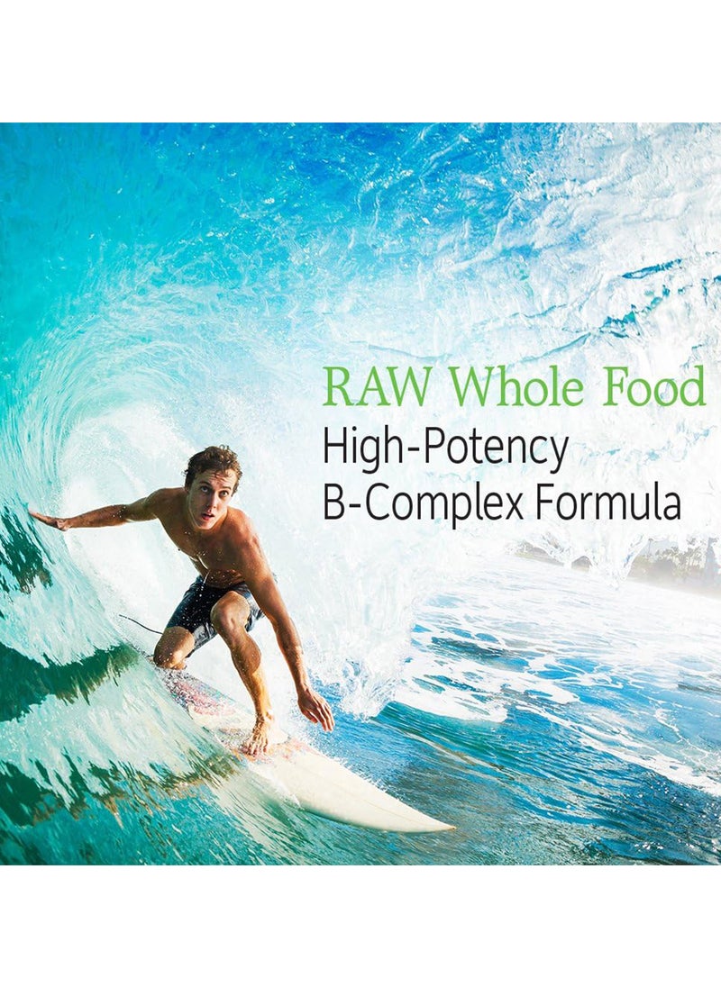 Raw B Complex Vitamin Code 120 Vegan Capsules High Potency Vitamins For Energy And Metabolism With B2 Riboflavin