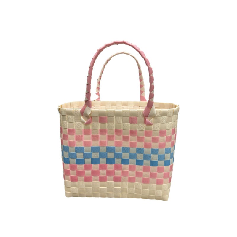New Plastic Woven Gift Basket Handbag Tote for Women - Image 5