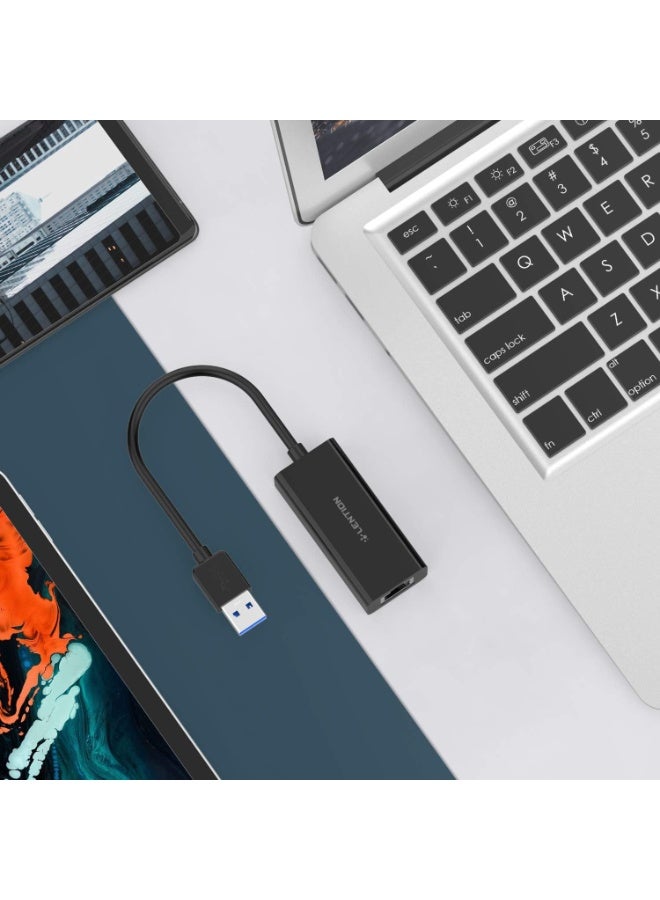 LENTION USB 3.0 to Gigabit Ethernet Adapter, 1000M RJ45 Wired LAN Network Conector Compatible Windows, Linux, Mac OS, Switches, Stable Driver Certified... - Image 2