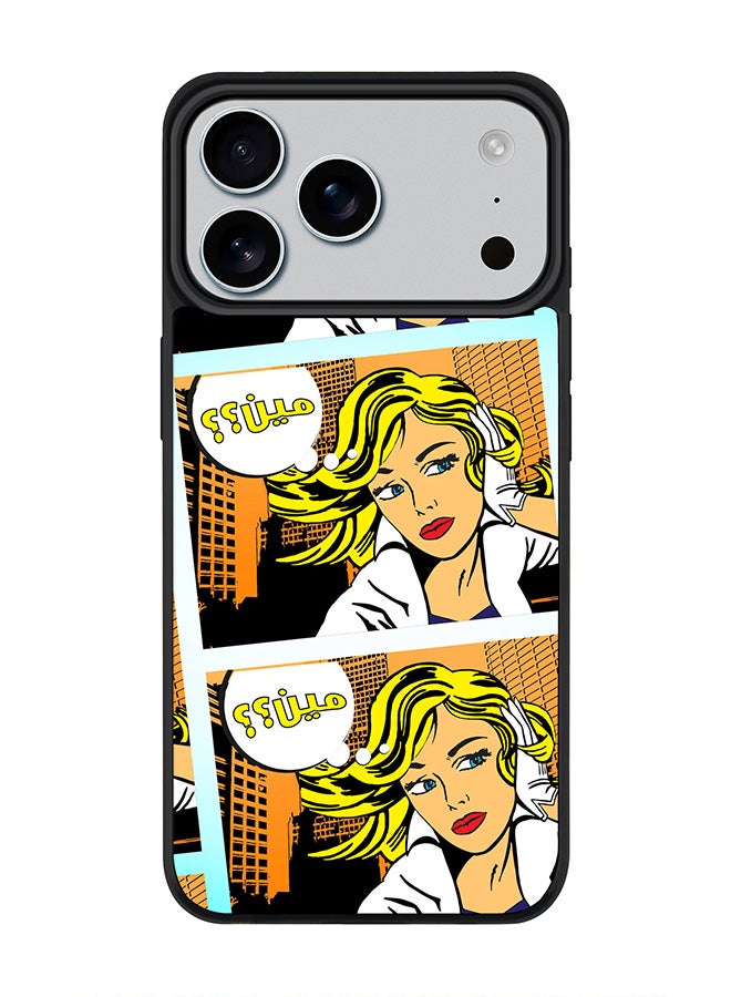 Stylizedd iPhone 17 Pro Max Case, [Compatible with MagSafe] Slim Magnetic cover Phone Case iPhone 17 Pro Max -Meen (Comic Strip) - Image 1