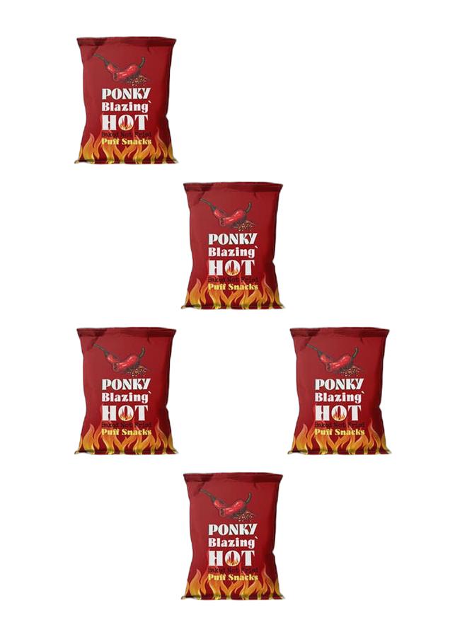 Ponky Hot Pepper Snacks - 30 grams (Pack of 5) - Image 1