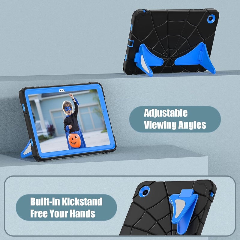 avakot Samsung Galaxy Tab A9 Plus Case for Kids 11 Inch 2023 (Fit Model: SM-X210/X216/X218), Lightweight Shockproof Kids Friendly Cover with Shoulder Strap for Samsung Galaxy A9+ Tablet, Black Blue - Image 5