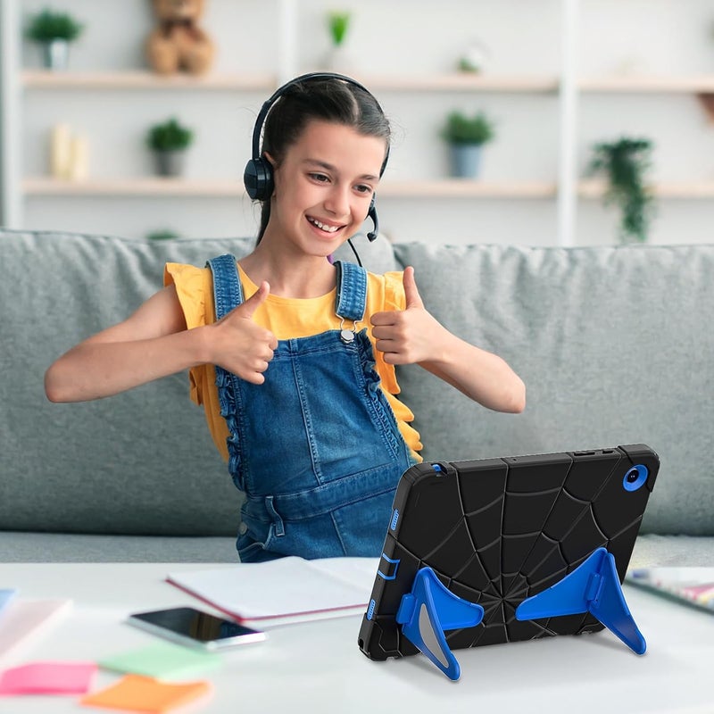 avakot Samsung Galaxy Tab A9 Plus Case for Kids 11 Inch 2023 (Fit Model: SM-X210/X216/X218), Lightweight Shockproof Kids Friendly Cover with Shoulder Strap for Samsung Galaxy A9+ Tablet, Black Blue - Image 3