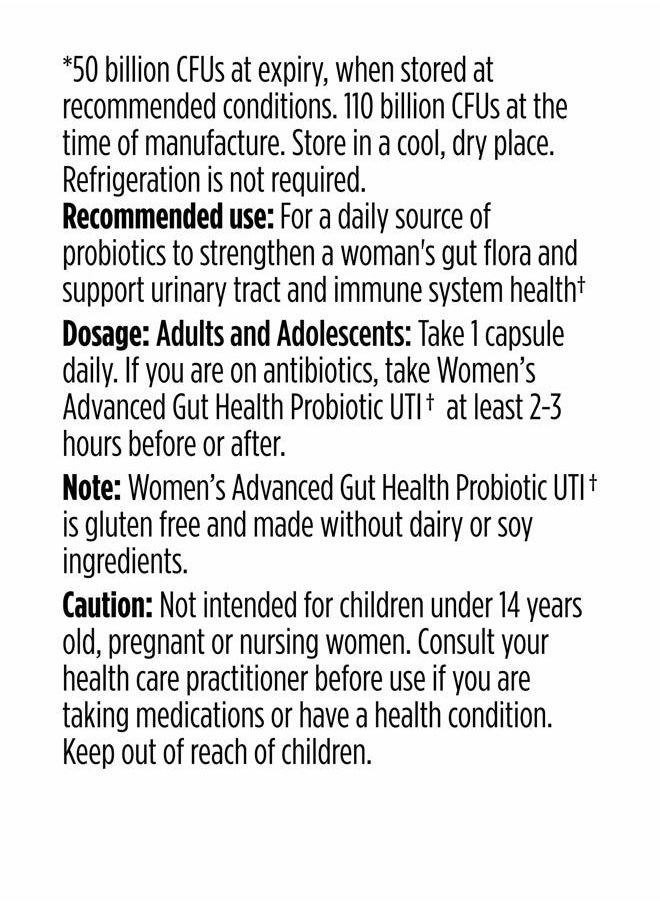 Genuine Health Women's Daily Probiotic for UTI Support, Helps Promote A Healthy Urinary Tract, Multi-Strain, Organic Formula with Cranberry, 30 Capsules  - Image 4