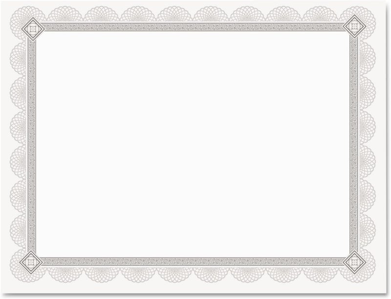 Southworth PremiumWeight Foil Certificates 8 12 x 11 WhiteSilver Foil Spiro Pack Of 15 - Image 2