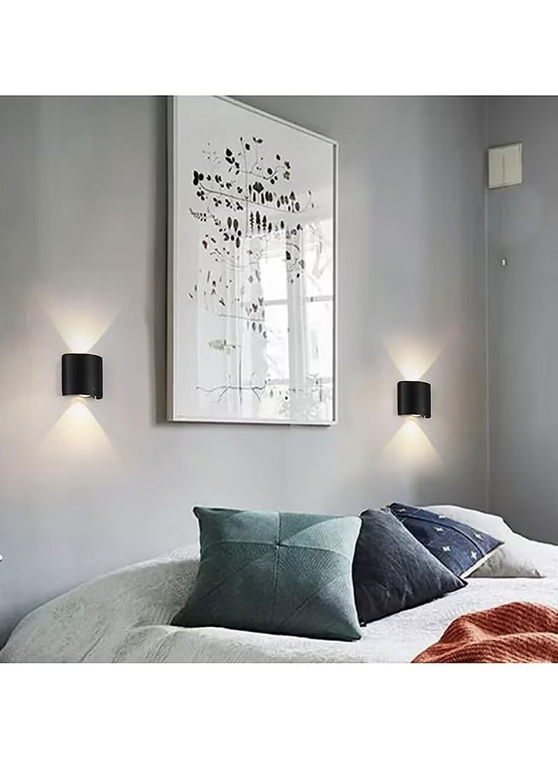 TASVORA Modern Aluminium | Up Down Wall Light | IP65 Waterproof Outdoor Wall Lamp | AC 85-265V for Balcony | Garden | Bedroom & Living Room - Image 3
