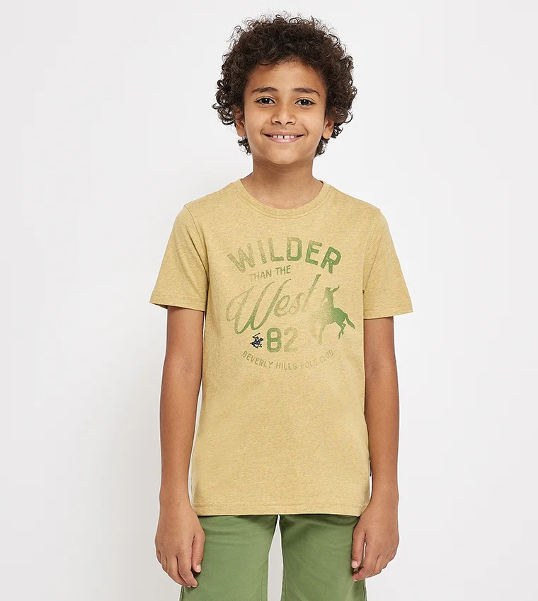 BEVERLY HILLS POLO CLUB Printed Casual T-Shirt