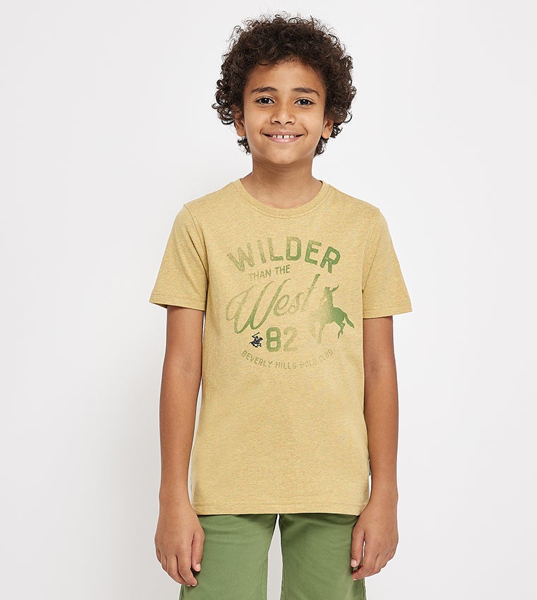 BEVERLY HILLS POLO CLUB Printed Casual T-Shirt