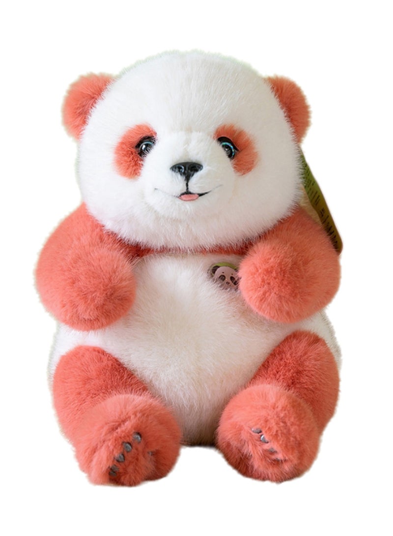 25 CM Cute Panda Plush Toy Soft Stuffed Simulation Animals Doll For Girls And Boys All Ages Gift（Red） - Image 1