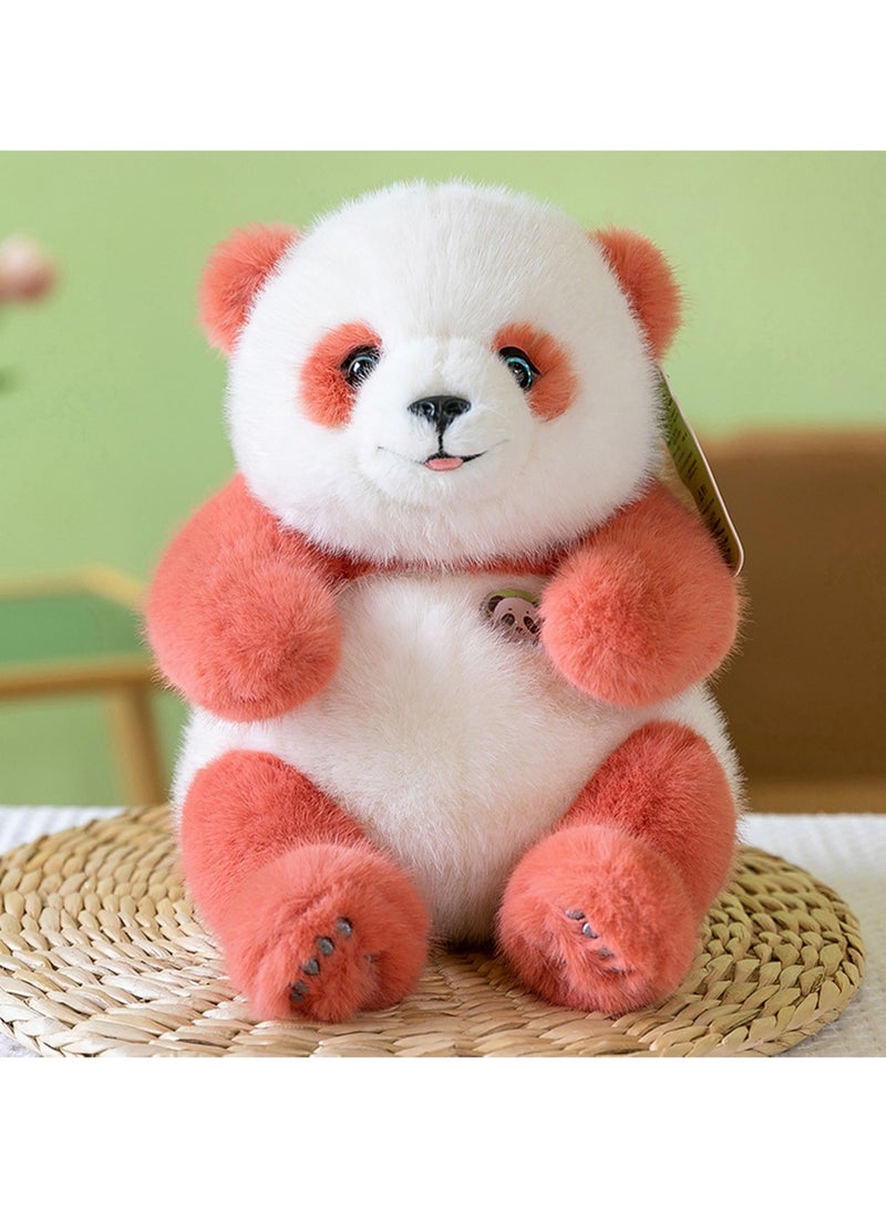 25 CM Cute Panda Plush Toy Soft Stuffed Simulation Animals Doll For Girls And Boys All Ages Gift（Red） - Image 3