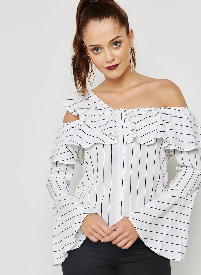 Missguided Flute Sleeve top