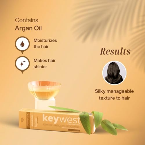 Keywest Professional Hair Color Tube, No. 3 Dark Brown - 80gm (Ammonia Free) | 2in1 Formula Hair Color + Hair Spa | Enriched with Organic Argan Oil - Image 4