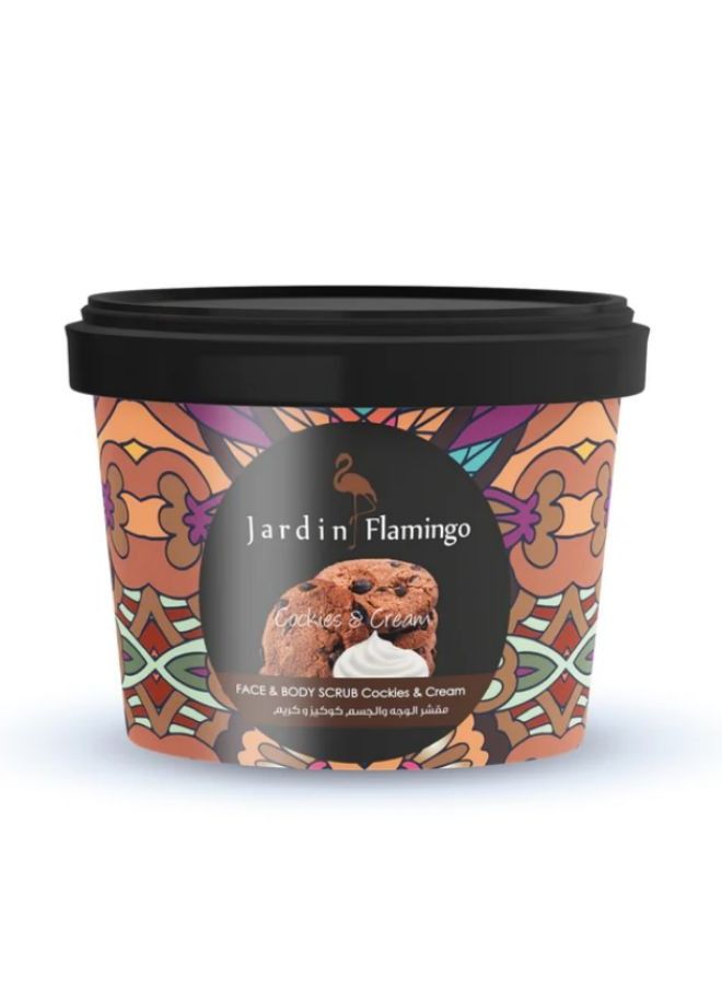 Jardin Flamingo Face Body Scrub Cookies & Cream 400g