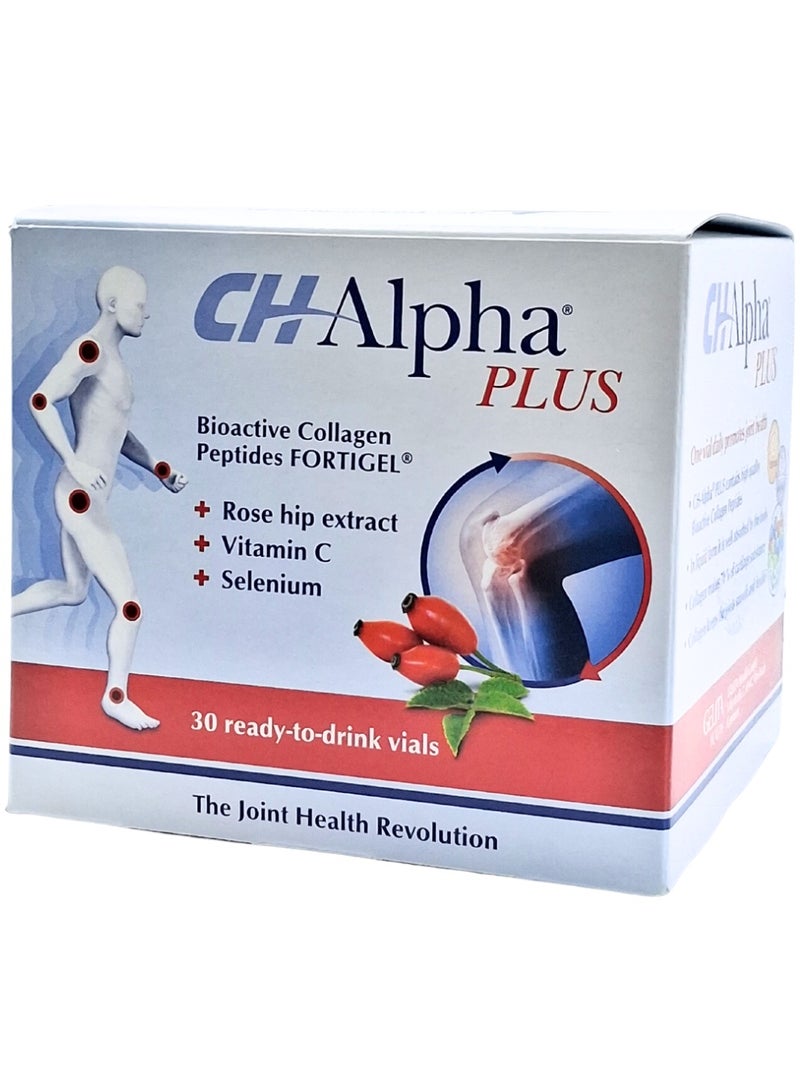 CH Alpha Plus Collagen Liquid Supplement – 30 Drinkable Vials for Joint, Bone & Skin Health
