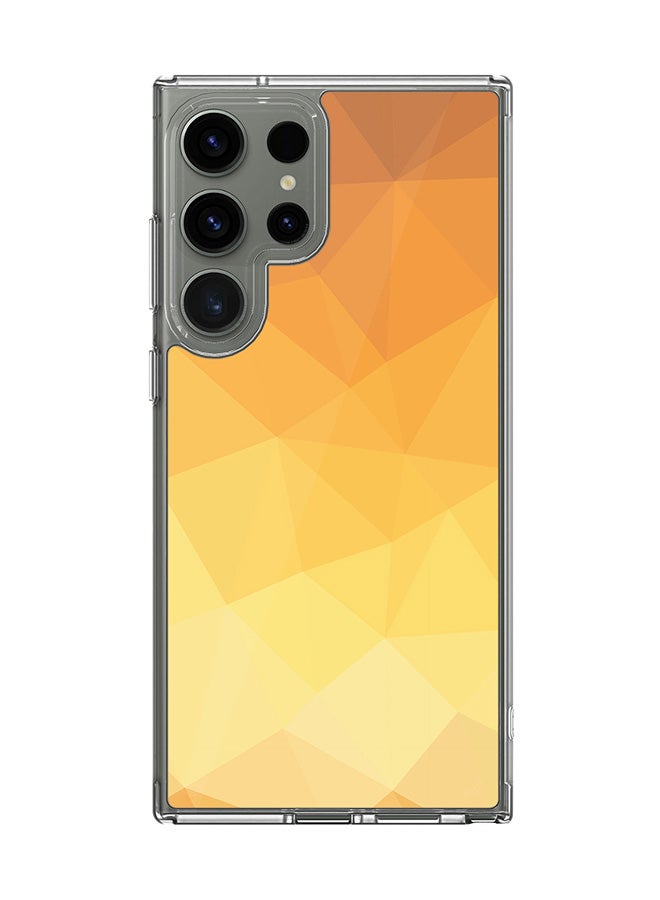 Stylizedd Classic Clear Case for Samsung Galaxy S25 Ultra , Hybrid Soft Case Flexible Edges Anti Drop TPU PC Gel Thin Transparent Cover - Gold Bar Full Print - Image 1