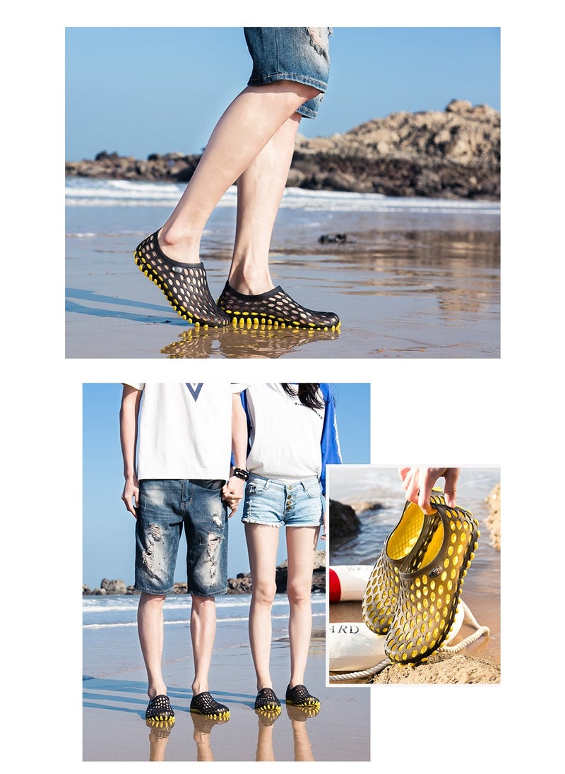 NIBEMINENT Breathable Hollow Out Sandals Men's Women's Summer Lightweight Bird's Nest Slippers Water Shoes Couple Holiday Beach Shoes  - Image 3