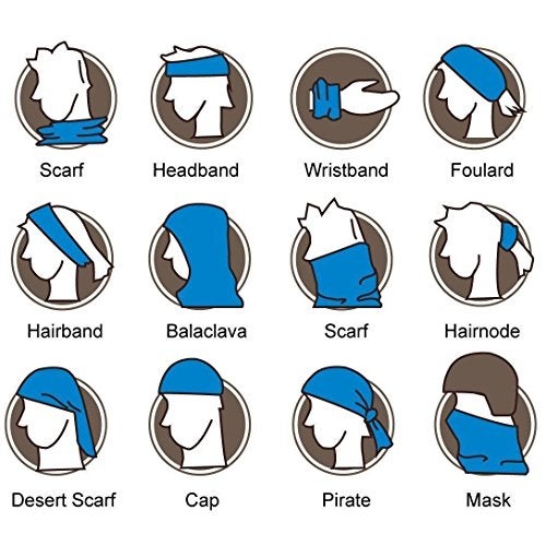 Verceys Multipurpose Black Headwrap and Bandana For Women - (Free Size) - Image 2