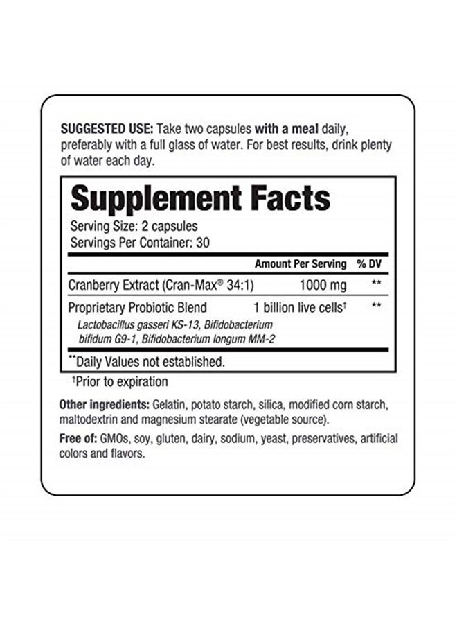 kyolic Kyo-Dophilus Cran+ Probiotic, Urinary Tract and Bladder Health*, 60 capsules - Image 4