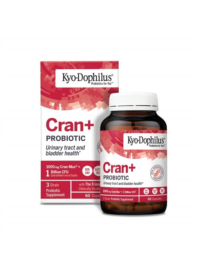 kyolic Kyo-Dophilus Cran+ Probiotic, Urinary Tract and Bladder Health*, 60 capsules - Image 1