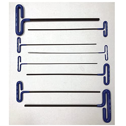 Eklind Tool EKLIND 55208 Cushion Grip Hex TKey allen wrench 8pc set Metric MM sizes 210 12In shaft - Image 1
